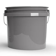 MAGIC BUCKET | Wash Bucket Set for Car Hand Wash Grey with Matching Bucket Lid | 3.5 US GALLONEN Approx. 13 Litres | Compatible with Grit Guard, Detail Guardz Dirt Lock, Chemical Guys Dirt Trap