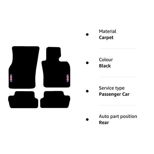 Carsio Tailored Carpet Car Floor Mats FOR MINI 2014 Onwards (F56 F57) 3 Door