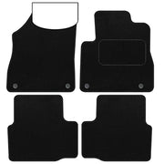 BCM - Tailored Car Floor Mats – Fits Vauxhall Astra K 2015-2021 Car Mats - Black Carpet - Anti Slip Mat - Non Slip Car Floor Mat, Fitted With Clips & Granulated Backing