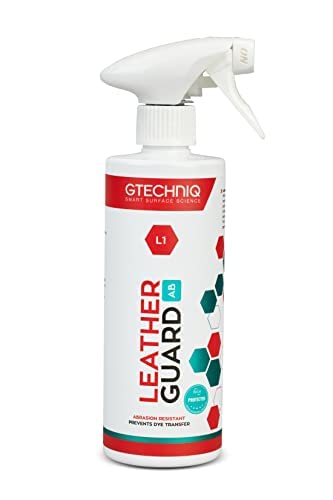 Gtechniq Leather Protector. L1 Leather Guard for Cars, Car Interior Protects Leather Seats from Abrasion and Stains. UV Resistant Lasts up to 12 Months - 500ml