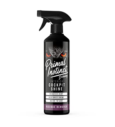 Primal Instinct Car Interior Cockpit Shine Spray | Dashboard Cleaner, 500ml