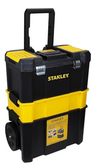 STANLEY Essential Rolling Workshop Toolbox, 3 Tier Stackable Units, STST1-80151