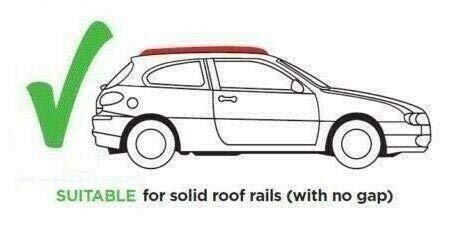 Universal Locking Aluminium Roof Cross Bars 1.2M For Flush Solid Roof Rails