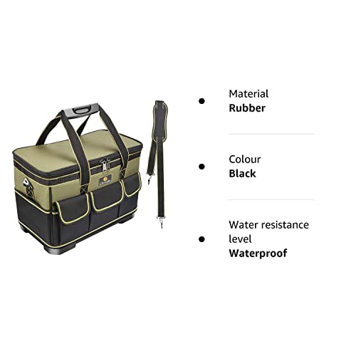 Drado Tool Bag Muti-Purpose Tool Bag Organiser with Adjustable Shoulder Strap (40 x 23x 28cm)