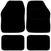 Carsio Universal Car or Van Floor Mats 4PC Set Non Slip Carpet with Black Edging