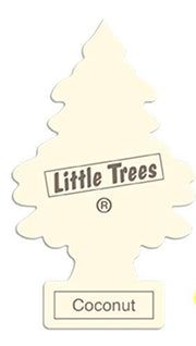 12Pk New Coconut Scent Little Trees Car Home Air Freshener