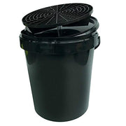 Voodoo Ride ERzwart+dk/grit Bucket 15L Black + Cover + Grid (Without Logo)