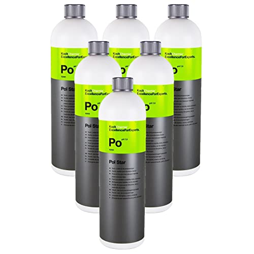 Koch Chemie 6 x Po Pol Star Textile Cleaner Leather Cleaner Alcantar Cleaner 1 L