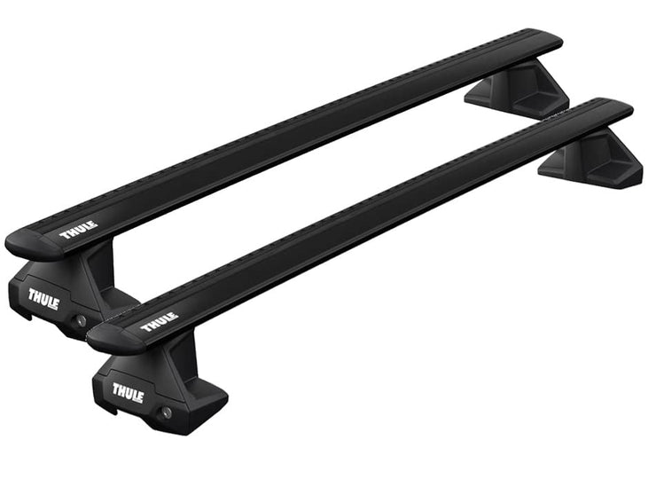 Thule Roof Rack Bars SquareBar Evo, WingBar Evo, WingBar Edge | Compatible for VW Golf mk8 5dr Hatchback 2020- onwards (Wing Bar Evo (black))