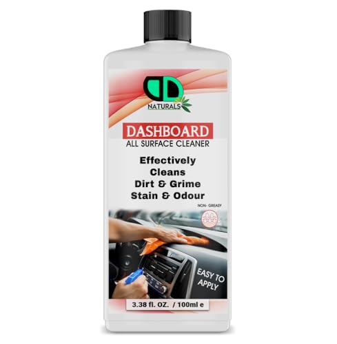 Car Dashboard Cleaner & Protector, Interior Car Cleaner Spray Protect Dashboard, Interior Plastic Moisturizer, Vinyl, Leather, Interior Rubber (100ml Cap)