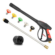 Fai Top 4000PSI Pressure Washer Long Gun,with Replacement Wand Extension, 5 Nozzle Tips, M22 14MM & Karcher Quick connector for Car Washer Cleaning Tool