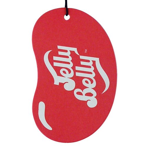 JELLY BELLY TWIN PACK 2D BEAN SWEETS SCENT CAR AIR FRESHENER - BLUEBERRY + VERY CHERRY