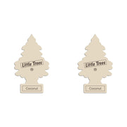 Little Trees Air Freshener Tree MTR0053 Coconut Fragrance For Car Home Boat Caravan - Single Pack (Pack of 2)