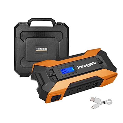 Jump starter power pack, Shengyatu 2024 updated 1500A output current jump leads 15000 mAh Portable Car Emergency Start Power, with case (Up to 7.0 L Gas or 4L Diesel Engine), Gold