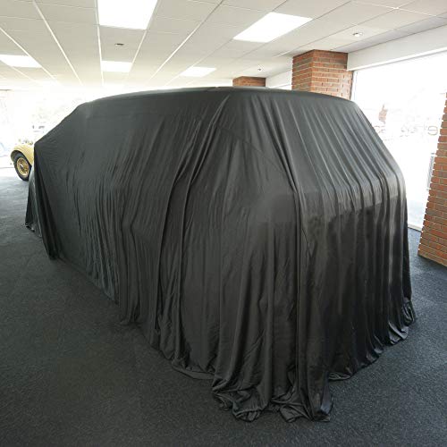 UK Custom Covers RSC450BLACK Showroom Reveal Tailored Car Cover Black - Size Extra Large 800cm x 500cm