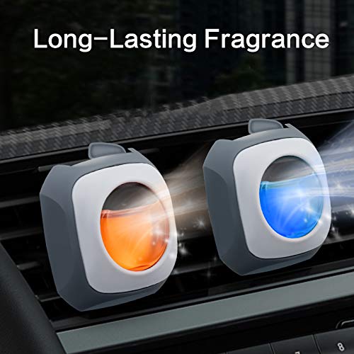 4SCENT Car Air Fresheners Vent Clip | Perfect Scented Car Accessories for Men and Women | Essential Car Odor Eliminator | Long-Lasting Fragrance up to 120 Days | 4 count 4 ml Each | New Car