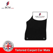 BCM - Tailored Car Floor Mats – Fits Vauxhall Astra K 2015-2021 Car Mats - Black Carpet - Anti Slip Mat - Non Slip Car Floor Mat, Fitted With Clips & Granulated Backing