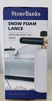 Stone Banks Snow Foam Lance Compatible with LAVOR/Parkside/Spear and Jackson Pressure Washer,Car Washer Sprayer Soap Nozzle Foam Cannon, Adjustable Sprayer Soap Dispenser Bottle 1L