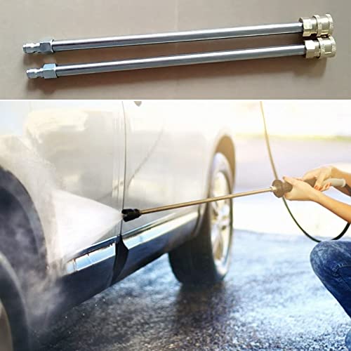 2 PCS Pressure Washer Lance Extension, 12 Inch 4000PSI Spray Gun Wand Lance Power Pressure Washer Extension with 1/4 Quick Connect for Pressure Washers Cleaning Machine