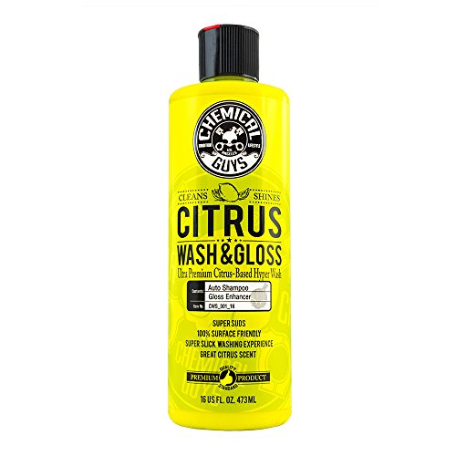 Chemical Guys CWS_301_16 Citrus Wash and Gloss Citrus Based Hyper-Concentrated Wash+Gloss - 16 oz.