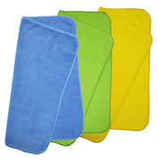 POLYTE Premium Microfibre Cleaning Towel, 40x40 cm, 36 Pack, Blue,Green,Yellow