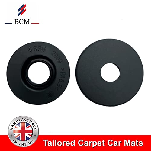 BCM - Tailored Car Floor Mats – Fits Vauxhall Astra K 2015-2021 Car Mats - Black Carpet - Anti Slip Mat - Non Slip Car Floor Mat, Fitted With Clips & Granulated Backing