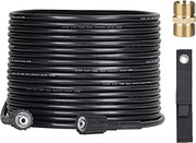 15M High Pressure Washer Hose, Replacement Power Washer Hose, Jet Wash Extension Hose with M22 Male Thread Connector for Most of Pressure Washer with M22 14mm Thread,18Mpa/2610PSI