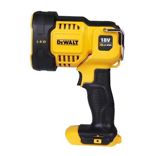 DEWALT DCL043-XJ XR Cordless LED Spotlight, 18V, 30cm x 20cm x 20cm, Black/Yellow