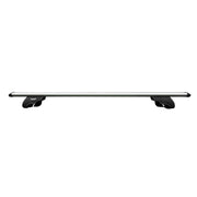 Summit SUP-930 Premium Railing Roof Bar for Cars with Raised Running Rails, Aluminium, Set of 2, Silver