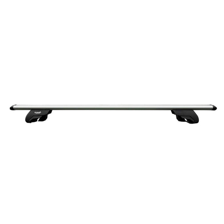 Summit SUP-930 Premium Railing Roof Bar for Cars with Raised Running Rails, Aluminium, Set of 2, Silver