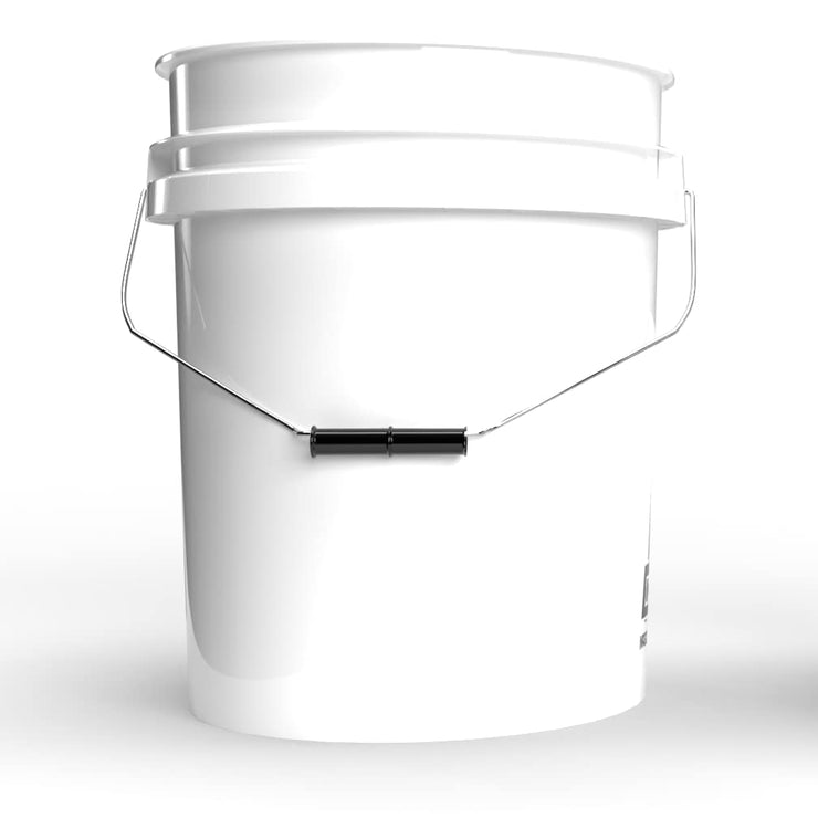 MAGIC BUCKET Wash Bucket Set for Car Hand Wash White with Matching Bucket Lid 5 US Gallons Approx. 20 Litres Compatible with Grit Guard, Detail Guardz Dirt Lock, Chemical Guys Dirt Trap