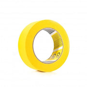 36mm x 50 Metre Q1 Painters Yellow Masking Tape Roll Painting & Decorating Premium masking for Car Body Spray Sharp Lines & No Paint Bleed with a rubber-base adhesive & 110°C Temperature Resistance