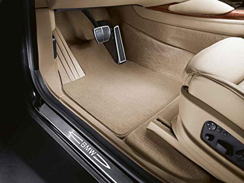 BMW Genuine Velour Car Floor Mats Set Beige 51477290134