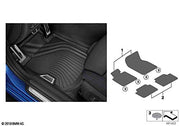 BMW Genuine Rear Car Floor Mats 2 Pieces All Weather 51475A134A7