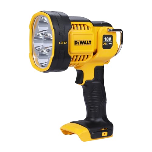 DEWALT DCL043-XJ XR Cordless LED Spotlight, 18V, 30cm x 20cm x 20cm, Black/Yellow