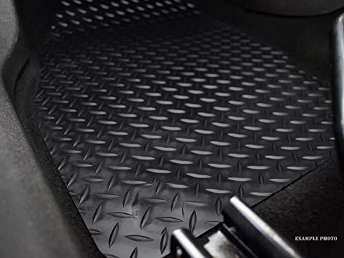 Car Mats for Mini Cooper (2006-2014) [R56] Tailored Fit Rubber Floor Mat Set Accessory Black Custom Fitted 4 Pieces - Anti-Slip Backing, Heavy Duty & Waterproof