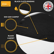 FSW - Tailored Mats - Fits BMW 1 Series 2011-2019 HATCH (F20)- Black Carpet - Anti Slip Mat - Non Slip Car Floor Mat, Fitted With Clips & Granulated Backing - 4 Pc Floor Mat Only