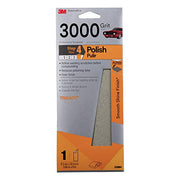 3M Performance 3000 Grit Sandpaper, 3-2/3 in x 9 in, Polish Clear Coat and Paint, Restore Shine, Ideal for Detailed Finishing and Polishing, Very Fine Grade Abrasive for Refined Finishes (03064)