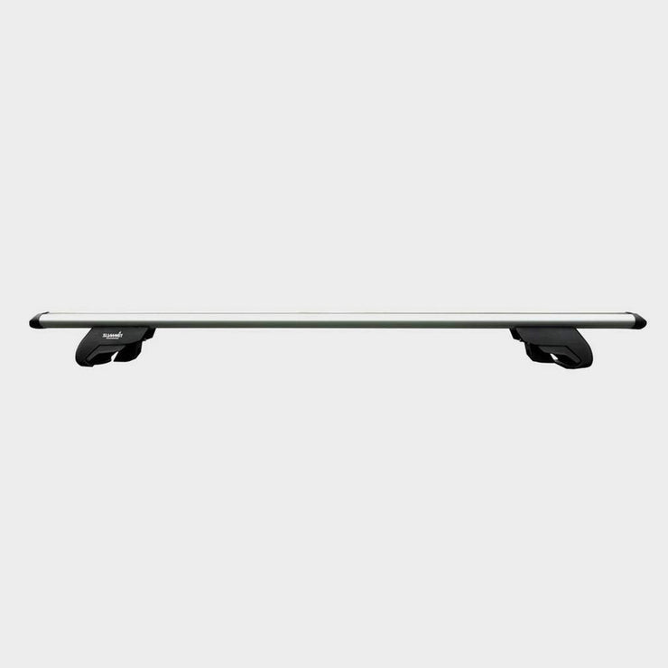 Summit SUP-930 Premium Railing Roof Bar for Cars with Raised Running Rails, Aluminium, Set of 2, Silver