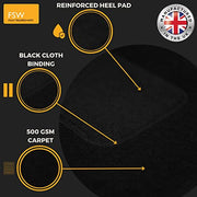 FSW - Tailored Mats - Fits BMW 1 Series 2011-2019 HATCH (F20)- Black Carpet - Anti Slip Mat - Non Slip Car Floor Mat, Fitted With Clips & Granulated Backing - 4 Pc Floor Mat Only