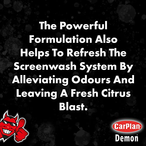 CarPlan Demon Screen, Extreme Summer Screenwash, Bug Shifter and Rain Repellent, 2.5 L