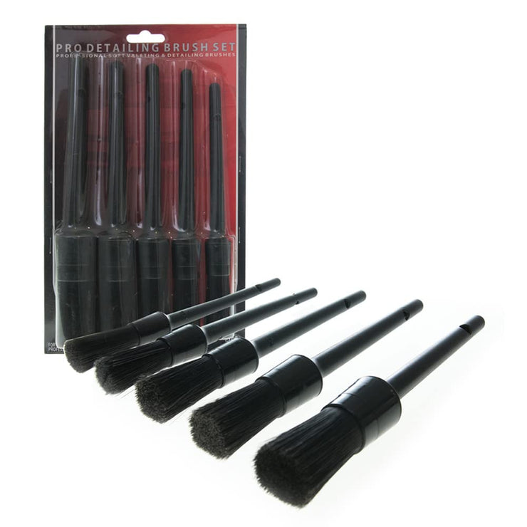 Martin Cox MOGG 196 PRO Detailing Brush Set (5pcs), Black