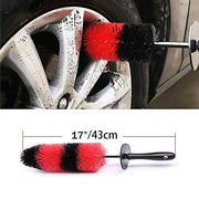 Stone Banks Alloy Wheel Brush Wheel Cleaning Brush, Wheel and Rim Detailing Brush Car Wheel Cleaning Brush, 17 Inch Car Wheel Brush Used for Wheels and Rims of Car/Motorcycle/Bicycle(M)