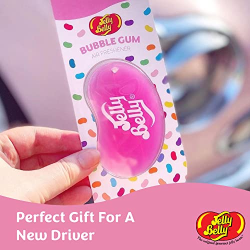 Jelly Belly Car Air Freshener - Bubble Gum 3D Hanging Freshener. Car Scent Lasts Up To 30 Days, Air Freshener Car, Home or Office. Genuine Jelly Belly Car Air Fresheners for Women, Men and Kids