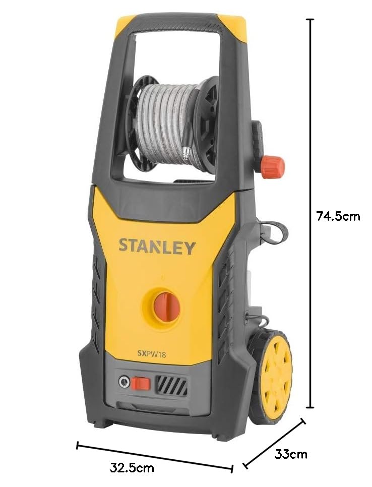 STANLEY SXPW18E High Pressure Washer (1800 W, 135 Bar, 440 l/h)