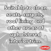 CarPlan Interior Valet Carpet and Upholstery Cleaner - Stain Guard, 400 ml, Black