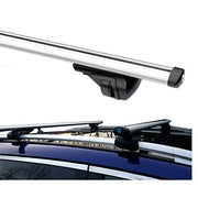 Summit SUM-003 Semi Universal Roof Bars (Pair of) to Fit Cars with Running Rails, Aluminium 1.35m in Length, Set of 2, one size, Silver