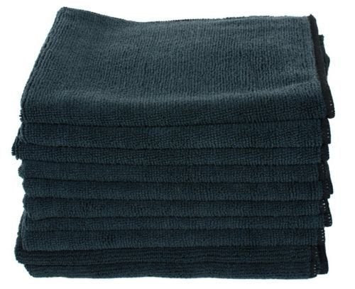 Large Microfibre Cloth for Home Car Cleaning Dusters Polishing Washing Dusting Cloths (Black)