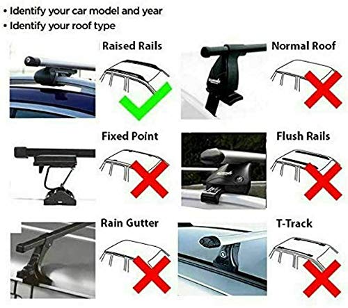 The Urban Company Roof Bars (in Ali) To Fit Ford Kuga II (5 Door)(13-Date) For Cars With Raised Running Rails