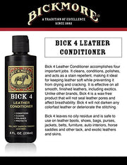 Bickmore Bick 4 Leather Conditioner 236 ml - Best Since 1882 - Leather Cleaner & Conditioner - Restore Polish & Protect Your Leather